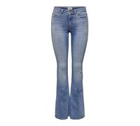Bootcut-Jeans ONLY "ONLBLUSH LIFE MID FLARED DNM TAI467 NOOS" Gr. L (40), Länge 34, blau (light blue denim) Damen Jeans Bootcut (84293918-L)