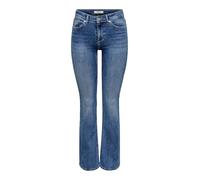 ONLY Damen Onlblush Mid Flared DNM Rea260 Noos Only Female Flared Fit Jeans Onlblush Mittlere Taille Flared Jeans