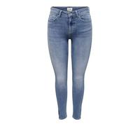 ONLY Damen Onlblush Mid Sk Ank Zip Dnm Tai848 Noos Jeans, Light Medium Blue Denim, XS EU