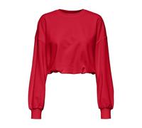 ONLY Damen Onlbolette L/S Short O-Neck Ub Oy SWT, True Red, 36
