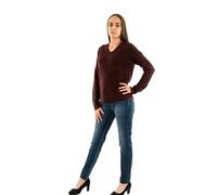 ONLY Damen ONLCAMILLA V-Neck L/S Pullover KNT 15204588, Port Royale/Melange, XL