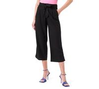 ONLY Damen Onlcaro Hw Linen Belt Culotte PNT Hose, Schwarz, L