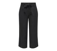 ONLY Damen Onlcaro Hw Linen Belt Culotte PNT Hose, Schwarz, M