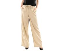 ONLY Damen Onlcaro Hw Pb Wide Linen Bl Pant Cc Pnt, Oxford Tan, M / 32L
