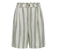 ONLY Damen Onlcaro Hw Wide Linen Bl Shorts Cc Tlr, Cloud Dancer, 40