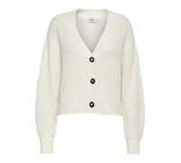 ONLY Damen Onlcarol KNT Noos L/S Cardigan Sweater, Creme (Jet), M