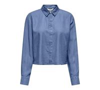ONLY Damen Onlcharis Life Ls Short Shirt WVN Cc