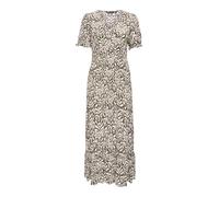 Maxikleid ONLY "ONLCHIANTI S/S LONG DRESS WVN NOOS", Damen, Gr. XL, N-Gr, tarmac aop:kaja graphic, Web, Obermaterial: 100% Viskose, bedruckt, regular fit knöchellang, V-Ausschnitt, Kleider Maxikleid,