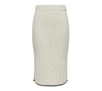 ONLY Damen ONLCHICK Stitch MV Skirt KNT Rock, Pumice Stone/Detail:Black, 44