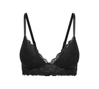 ONLY Damen Onlchloe Lace Padded Bralette Acc, Black, M