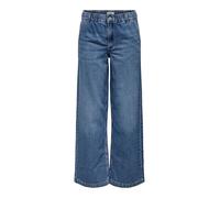 Relax-fit-Jeans ONLY "ONLCOMET MW WIDE DNM PIM620 NOOS", Damen, Gr. S (36), Länge 32, blau (medium blau denim), Denim/Jeans, Obermaterial: 100% Baumwolle, unifarben, modisch, relaxed fit, Jeans (49947