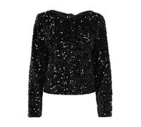 ONLY Regular Fit Langarmshirt mit Pailletten Modell 'CONFIDENCE' in Black, Größe XL