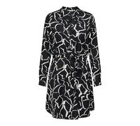 ONLY Damen Onlcory Life L/S V-Neck Tunic WVN Noos Tunika-Top Für Den Alltag Mit Volumenärmeln Und Stylischem V-Ausschnitt, Black, XXL