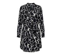 ONLY Damen Onlcory Life L/S V-Neck Tunic WVN Noos Tunika-Top Für Den Alltag Mit Volumenärmeln Und Stylischem V-Ausschnitt, Black, XS