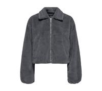 ONLY Damen Onldana Life Faux Fur Jacket Cc OTW, Blackened Pearl, x_l