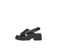 ONLY Damen Onldoja-10 Cross Strap Chunky Sandal, Black, 40 EU
