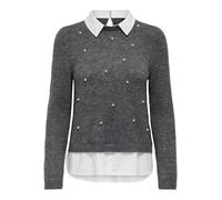 ONLY Damen Onldolly Ls Woven Mix Pearl Pull Rp KNT Onldolly Ls Woven Mix Pearl Pull Rp KNT (1er Pack)
