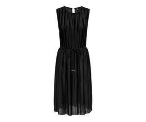 ONLY Damen Onlelema S/L Plisse Dress Box JRS Jerseykleid, Schwarz, M EU