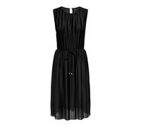 ONLY Damen Onlelema S/L Plisse Dress Box Jrs, Schwarz, XL
