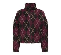 ONLY Damen Onleline Life L/S Zip Teddy SWT, Black Coffee, S