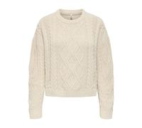 ONLY Damen Onlelly Life Ls Cable O-Neck Cc KNT Onlelly Life Ls Cable O-Neck Cc KNT (1er Pack)