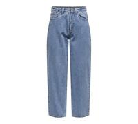 ONLY Damen Onlemily Hw Mom Crop DNM Bf Mae443, Medium Blue Denim, 33W x 30L