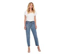 ONLY Damen Onlemily Hw St Cr Ank Dnm Btn Mae06 Noos Jeans, Light Blue Denim, 27 EU