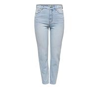 Only ONLEMILY HW STR RAW CR AK MAS440 31W / 34L Light Blue Denim 15259293 (692831) Blau W 31 L 34