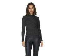 ONLY Damen Onlemma Life Ls Glitter Top JRS Noos, Black, 3XL
