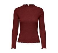 ONLY - ONLEMMA LS GLITTER TOP JRS NOOS madder brown - Gr. - M
