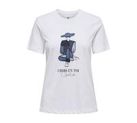 ONLY Damen Onlemma Life Reg S/S Lady Top JRS Noos, Bright White, XS