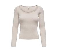 ONLY Damen Onlemma Ls V-Neck Pearl KNT Pullover