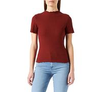 ONLY Damen ONLEMMA S/S Highneck TOP NOOS JRS T-Shirt, Henna,XS