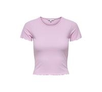 ONLY Damen ONLEMMA S/S Short TOP NOOS JRS T-Shirt, Pink Lady,XS