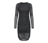 ONLY Damen ONLERICA Life L/S Short Dress JRS Kleid, Black/AOP:Everyday Leo, L