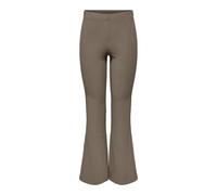 ONLY Damen Onlfever Rib Flared Pants JRS Noos, Fossil, (L) W x 34L