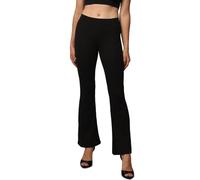 ONLY Hose ONLFEVER – Jersey, Stretch, ausgestelltes Bein – Schwarz Gr. L, Länge 32