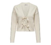 ONLY Damen Onlfia Ls String Cardigan KNT Noos Strickjacke, Whitecap Gray, Medium