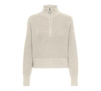 ONLY Damen Onlfolly Ls High Neck Half Zip KNT Pullover, Birch, 42