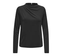 ONLY Damen ONLFREE Life L/S Drapey JRS Top, Black, Small