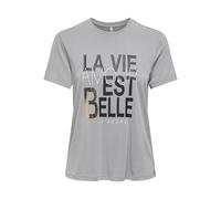 ONLY Damen Onlfree Life Modal S/S Atelier Top JRS, Ultimate Grey, Large