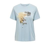 Only - ONLFREE LIFE REG S/S LEAF TOP BOX JRS cashmere blue - Gr. - S