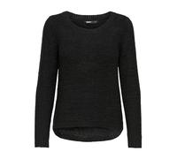 Only Damen Strickpullover ONLGEENA XO L/S KNT NOOS Rundhalsausschnitt Schwarz M