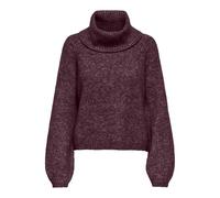 Only Regular Fit Rollkragenpullover mit Woll-Anteil Modell 'GILA' in Bordeaux, Größe S