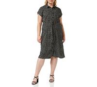 ONLY Damen Onlhannover S/S Shirt Dress Noos WVN, Black/AOP:w. Cloud Dancer Graphic, 32
