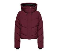 Steppjacke ONLY "ONLHARPER LIFE SHORT PREMIUM JACKET OTW", Damen, Gr. M, cabernet, Web, Obermaterial: 100% Polyester, unifarben, Jacken Steppjacke (95080667-M) cabernet