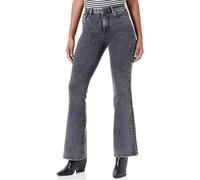 ONLY Damen Onlhella Life Hw Retro Flared Dnm Pj006, Dark Grey Denim, S / 30L