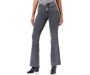 ONLY Damen Onlhella Life Hw Retro Flared Dnm Pj006, Dark Grey Denim, S / 30L