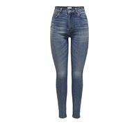 ONLY Damen Onliconic Hw Long ANK DNM Noos Skinny Jeanshose, Medium Blue Denim, 30W / 32L EU