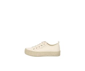 ONLY Damen Onlida-1 Lace Up Espadrille Sneaker Espandrillos, Creme, 37 EU